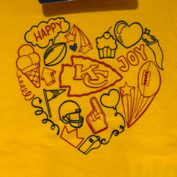 NFL Kansas City Chiefs 2pc creeper set NWT size 3/6months - Picture 3 of 4